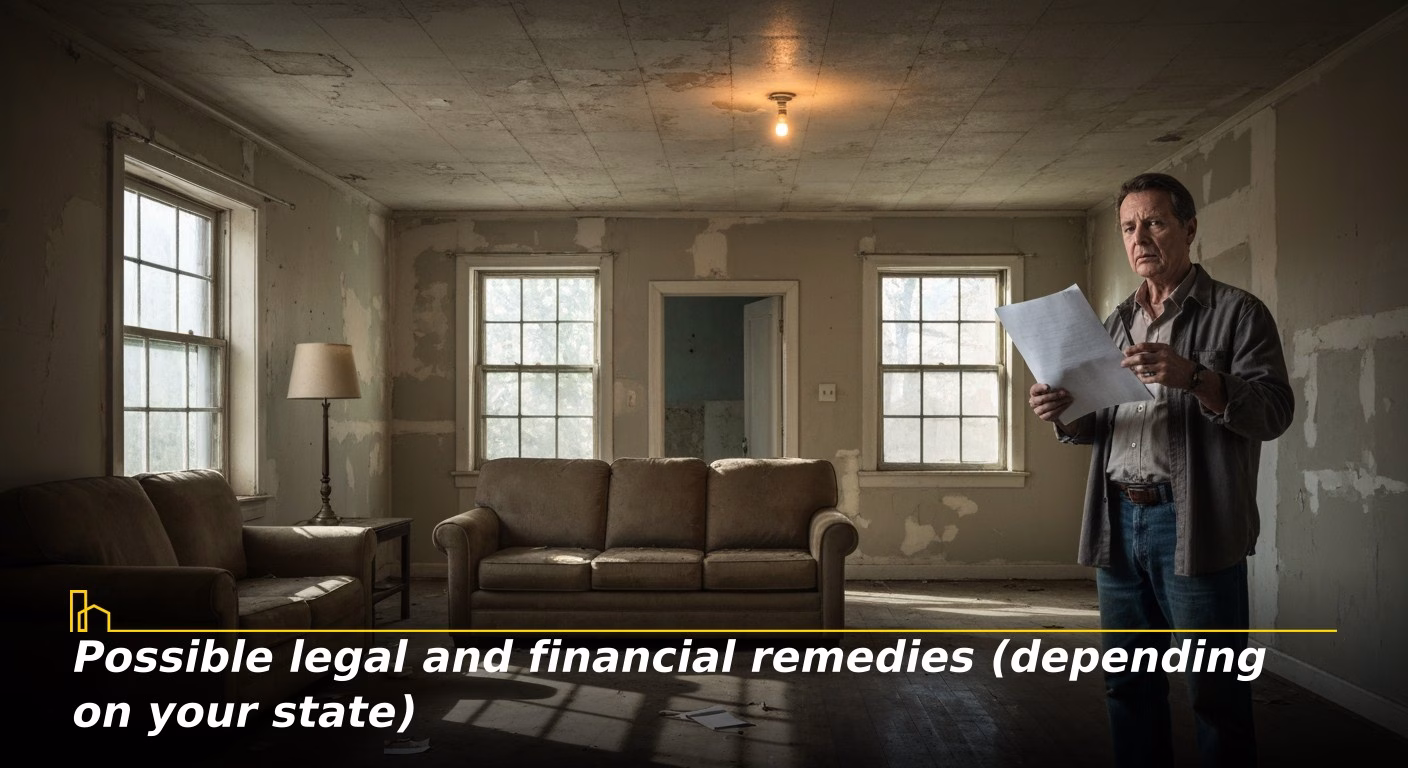 Possible legal and financial remedies (depending on your state)