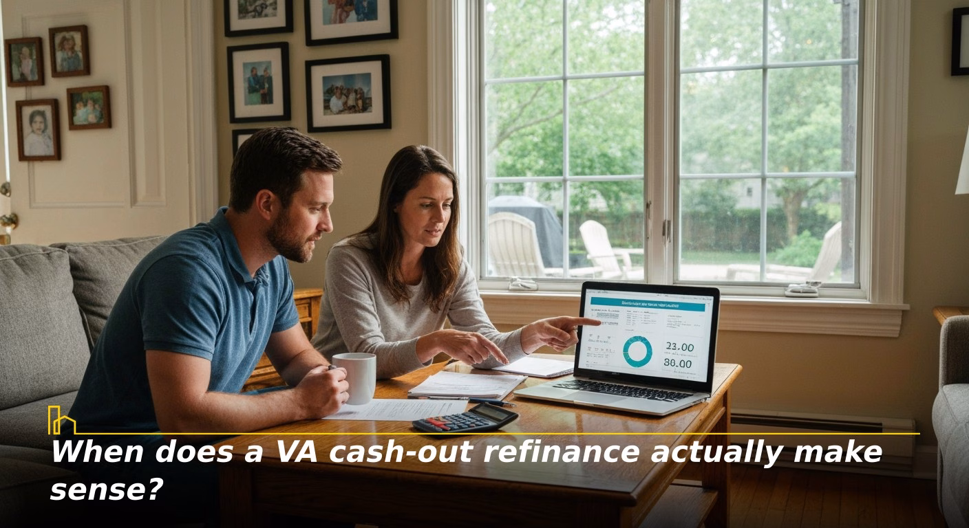 When does a VA cash-out refinance actually make sense?