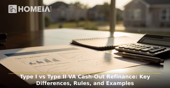 Type I vs Type II VA Cash-Out Refinance: Key Differences, Rules, and Examples