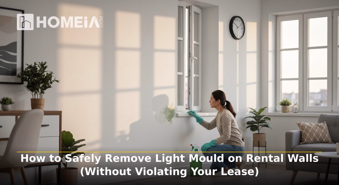 Main image How to Safely Remove Light Mould on Rental Walls Without Violating Your Lease