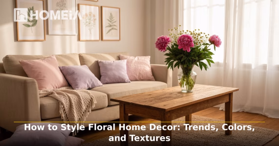 How to Style Floral Home Decor: Trends, Colors, and Textures