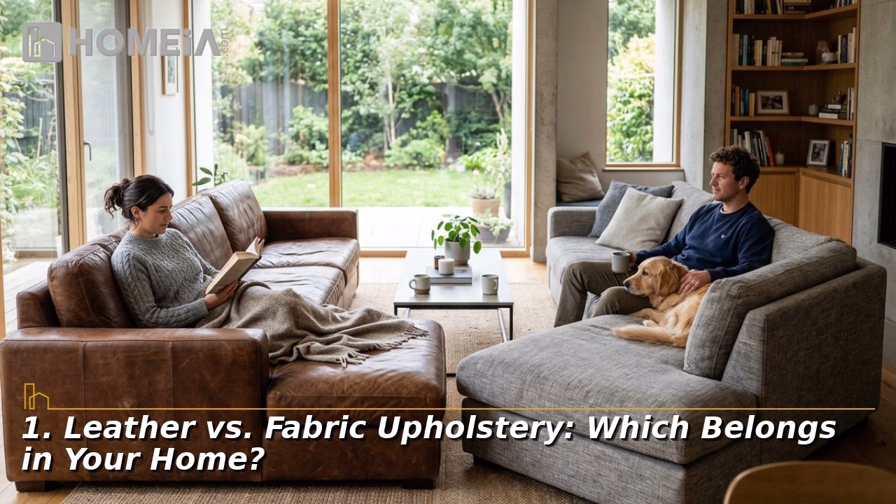 Leather vs. Fabric Upholstery: Which Belongs in Your Home?