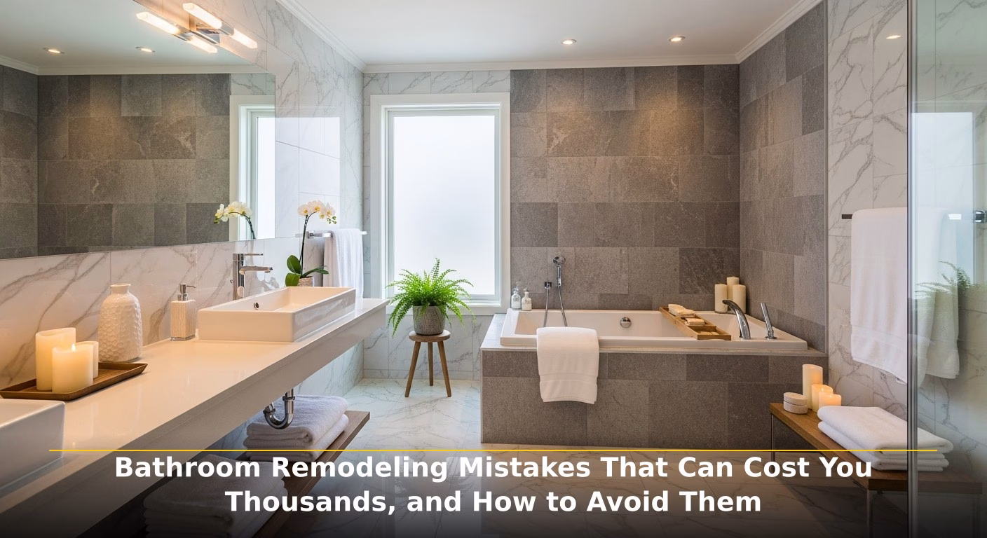 Bathroom Remodeling Mistakes That Can Cost You Thousands, and How to Avoid Them