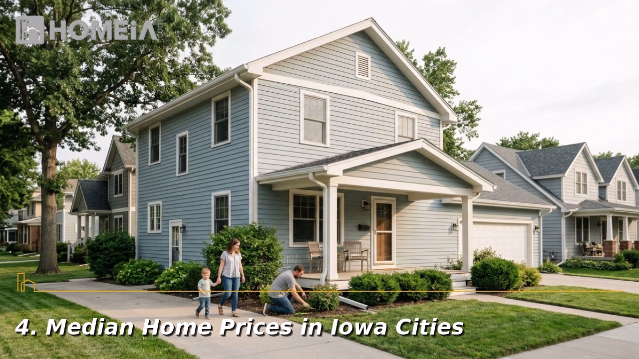 Median Home Prices in Iowa Cities