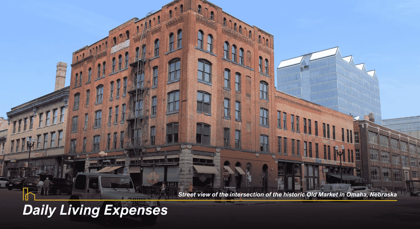4 Streetview of the intersection of the historic Old Market in Omaha Nebraska