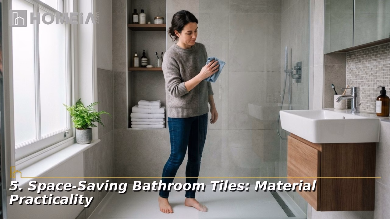 Space-Saving Bathroom Tiles: Material Practicality