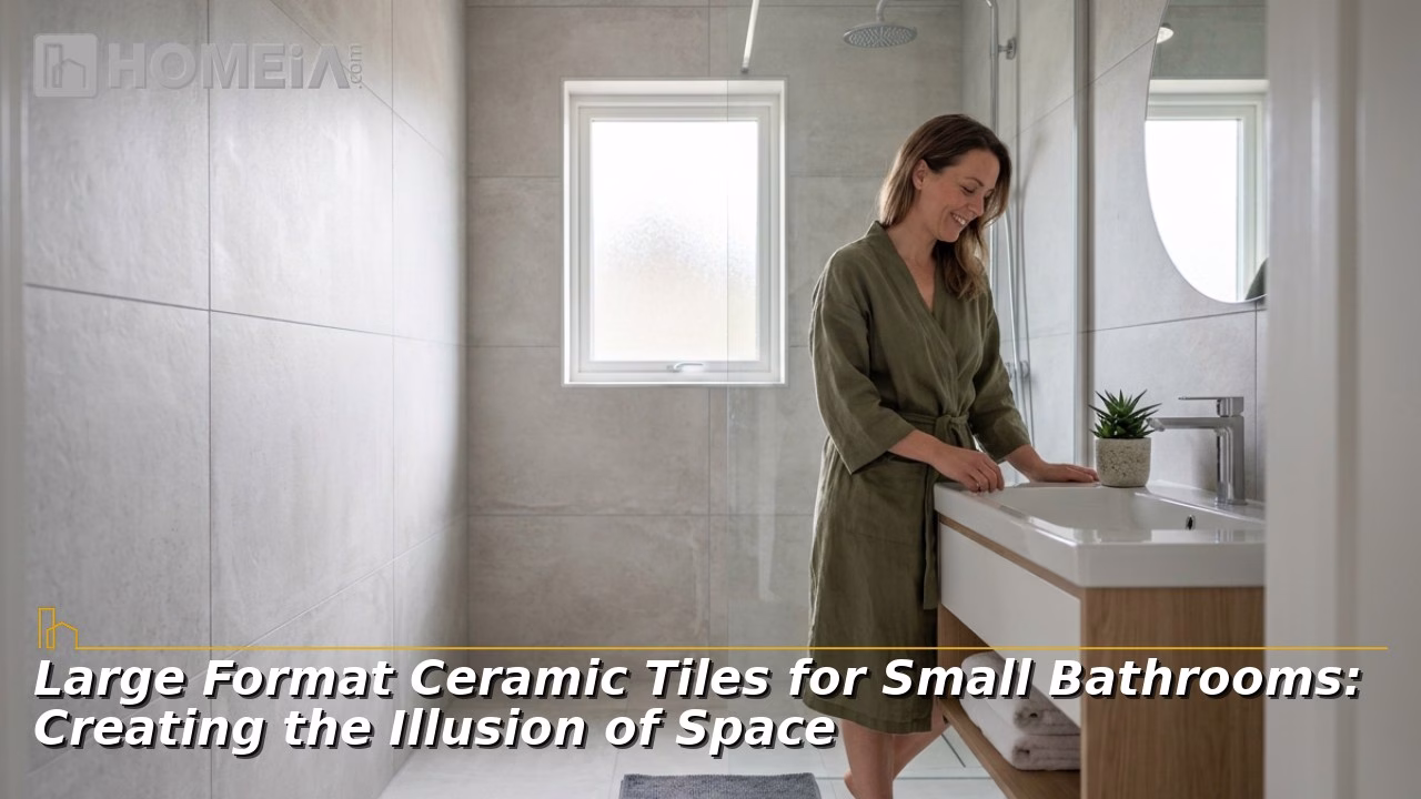 Large Format Ceramic Tiles for Small Bathrooms Creating the Illusion of Space