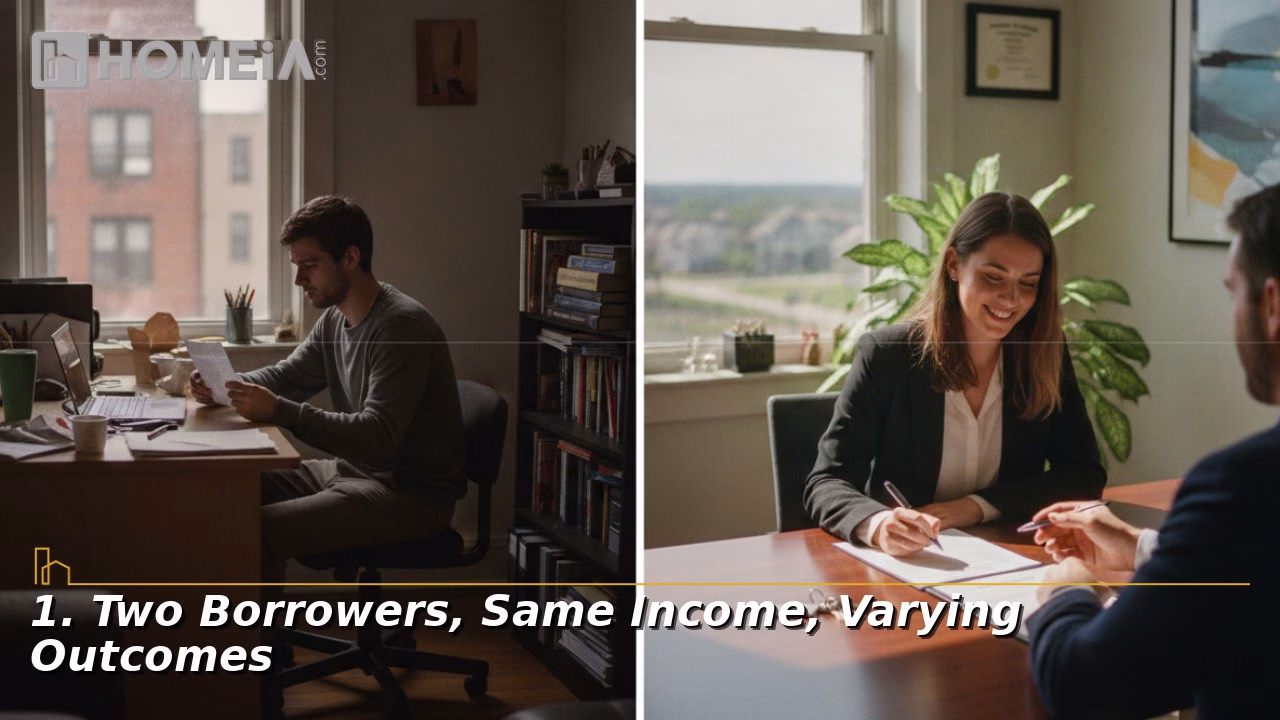 Two Borrowers, Same Income, Varying Outcomes