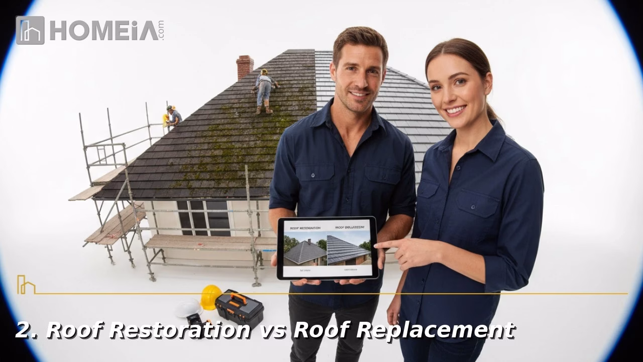 2. Roof Restoration vs Roof Replacement