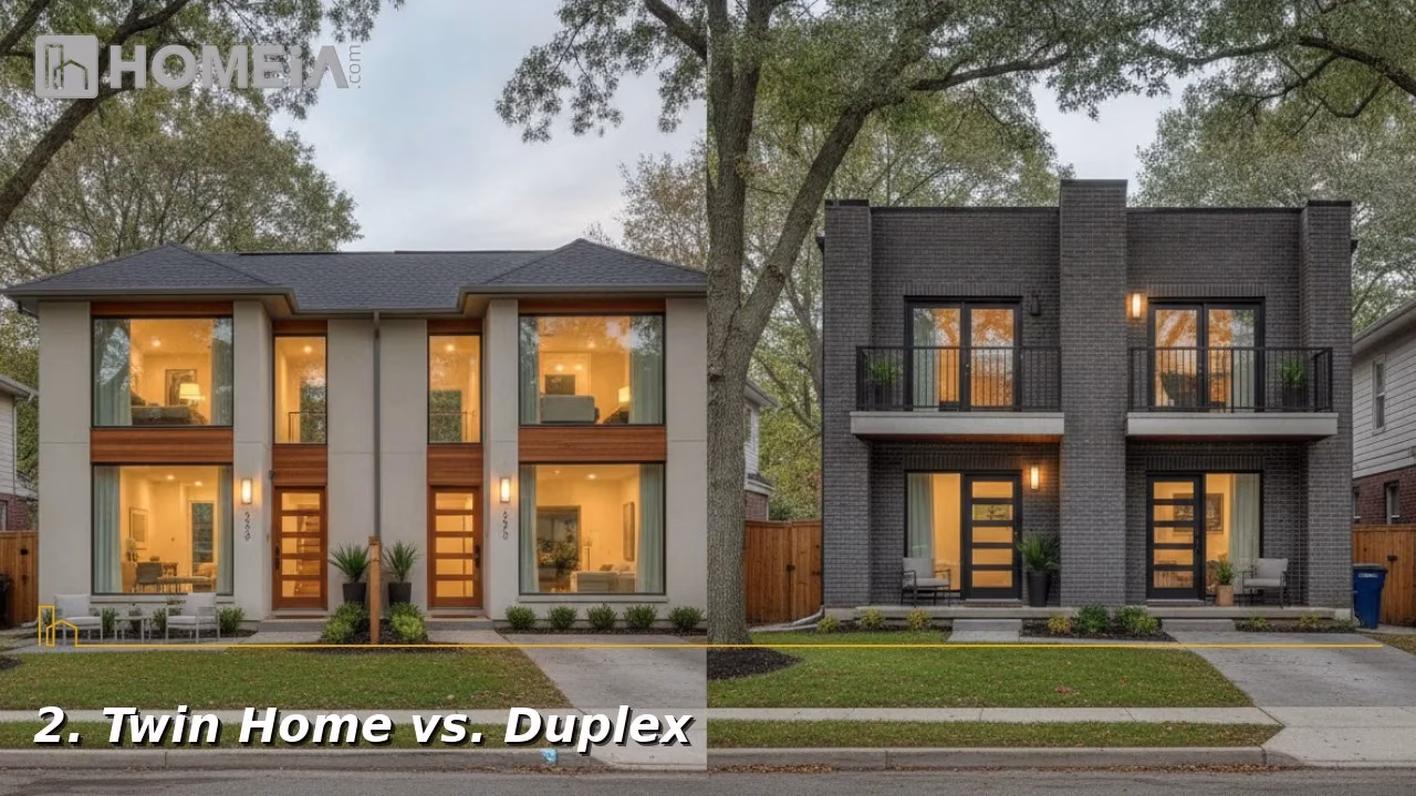 Twin Home vs. Duplex