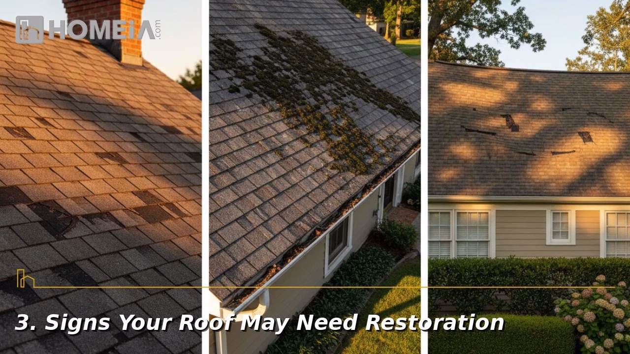 3. Signs Your Roof May Need Restoration