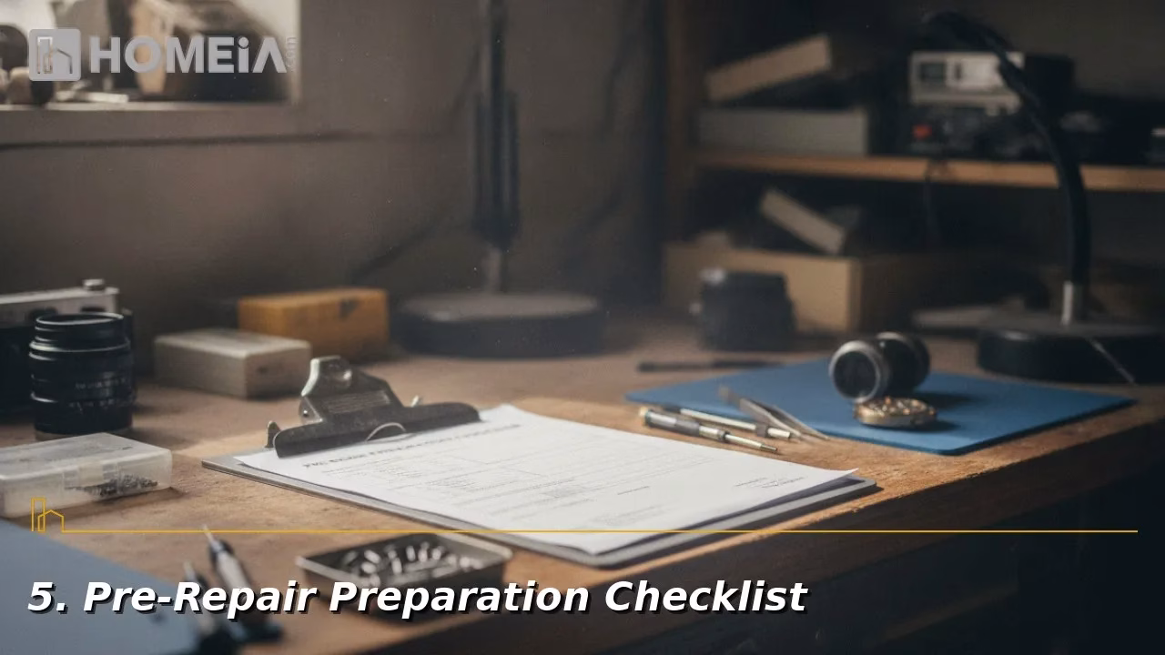 Pre-Repair Preparation Checklist