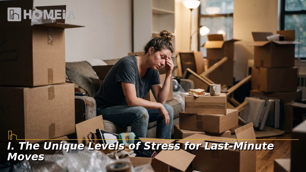 The Unique Levels of Stress for Last-Minute Moves