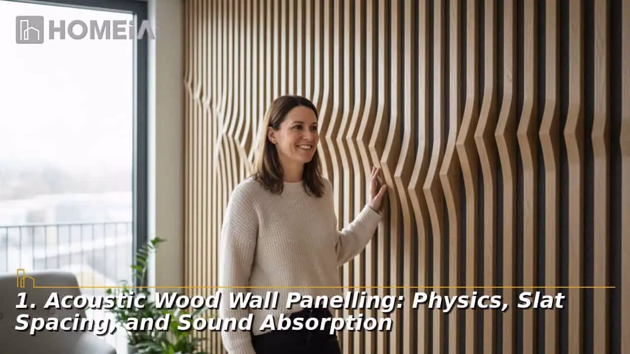 Acoustic Wood Wall Panelling: Physics, Slat Spacing, and Sound Absorption