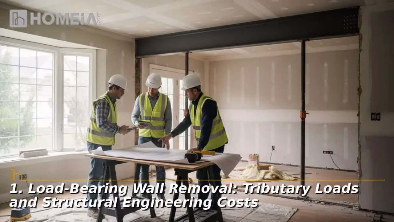 Load-Bearing Wall Removal: Tributary Loads and Structural Engineering Costs
