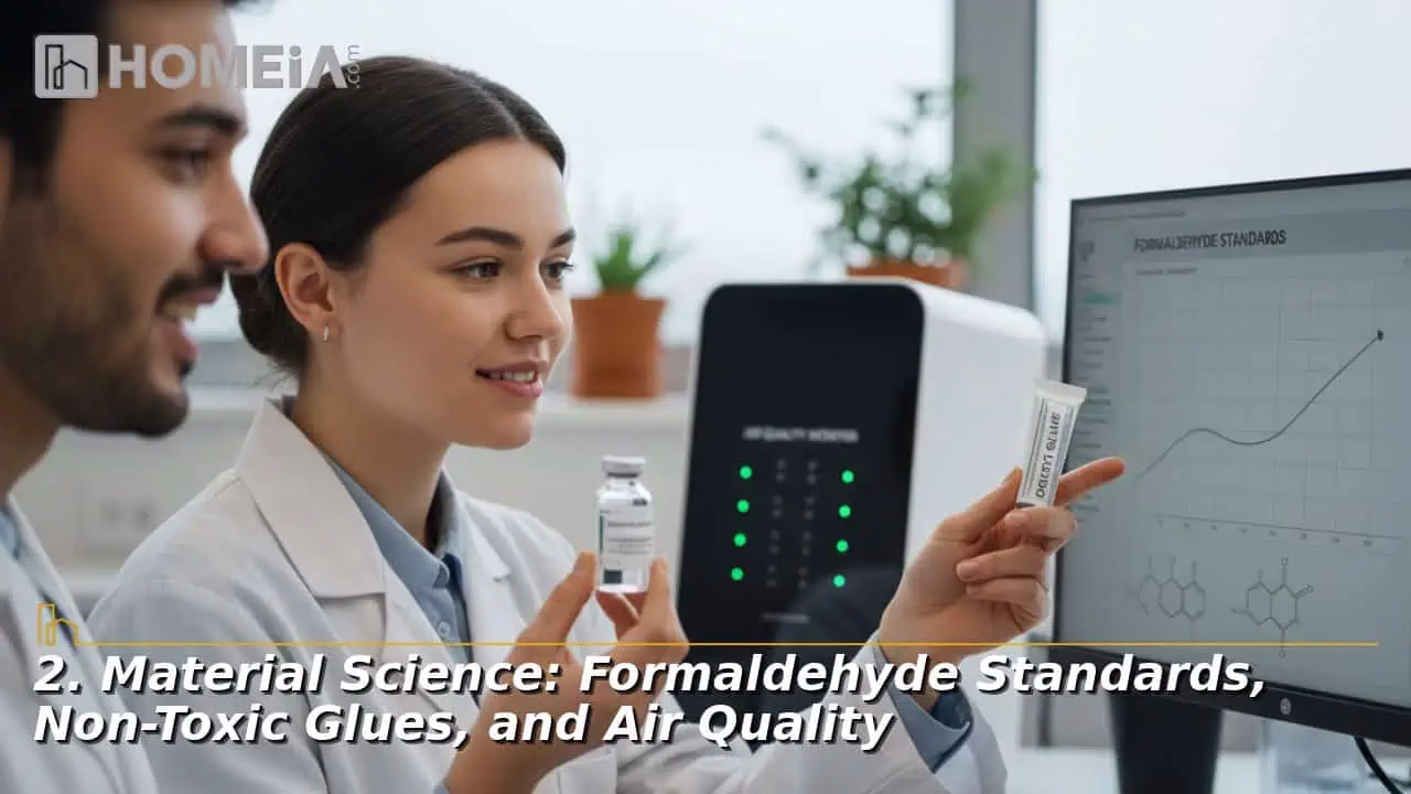 Material Science: Formaldehyde Standards, Non-Toxic Glues, and Air Quality