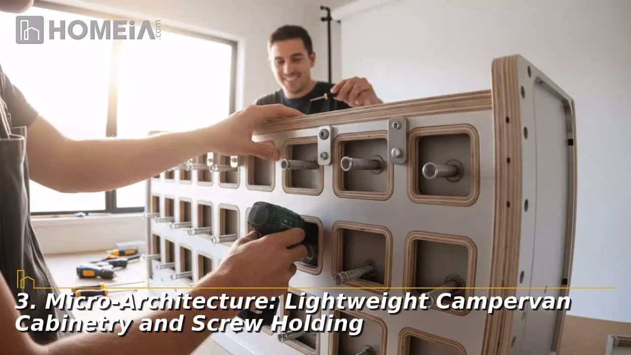 Micro-Architecture: Lightweight Campervan Cabinetry and Screw Holding