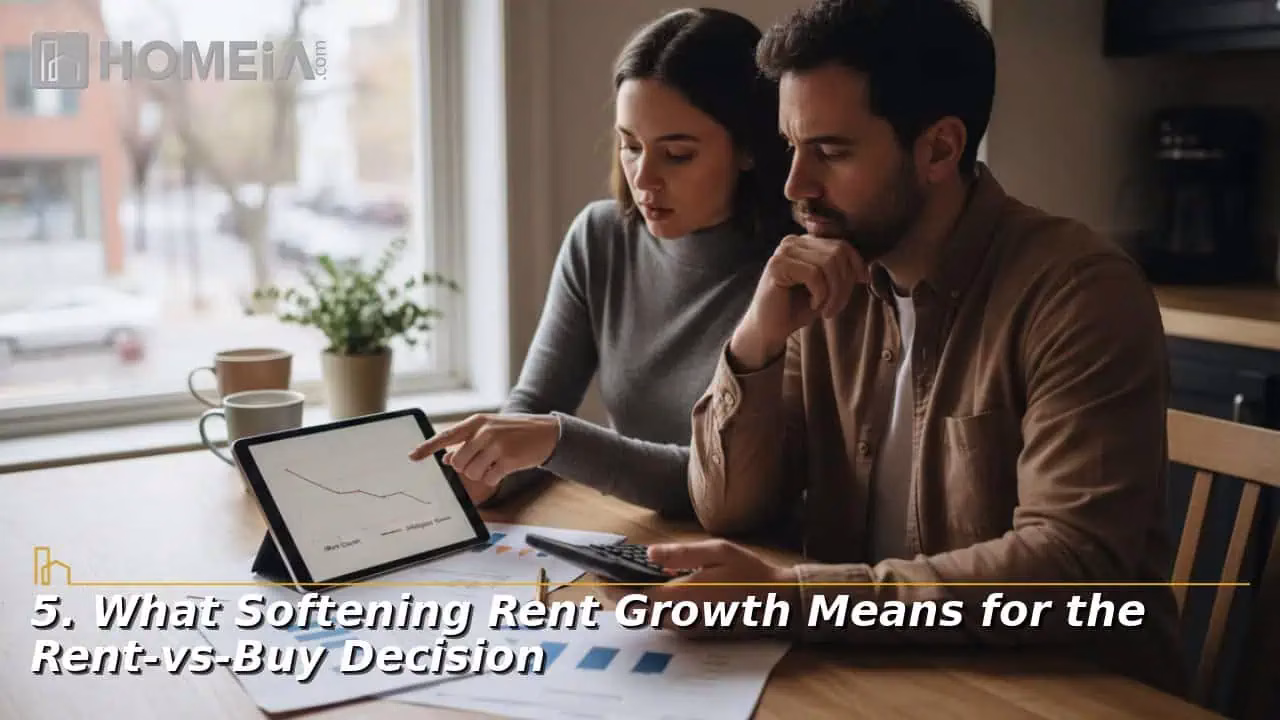 What Softening Rent Growth Means for the Rent-vs-Buy Decision