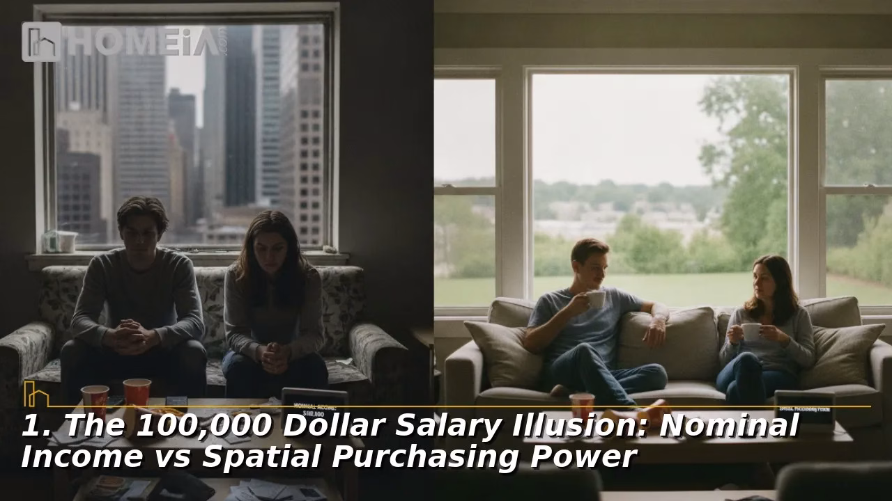 The 100,000 Dollar Salary Illusion: Nominal Income vs Spatial Purchasing Power