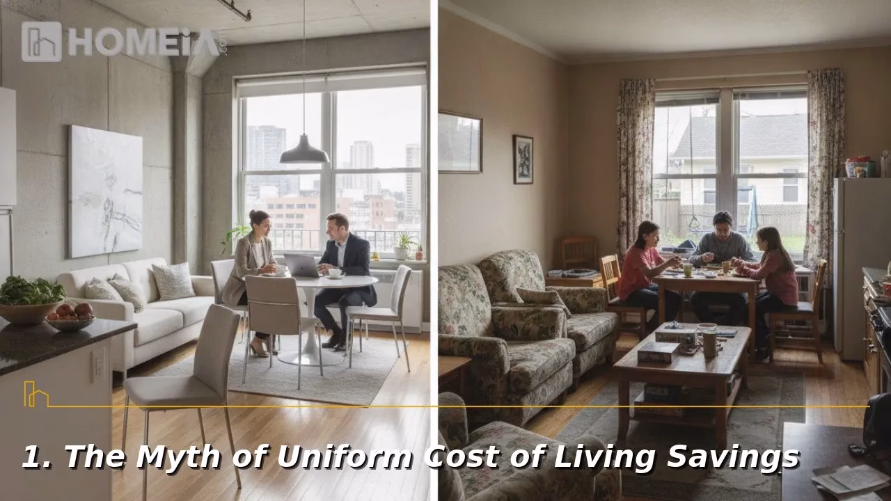The Myth of Uniform Cost of Living Savings