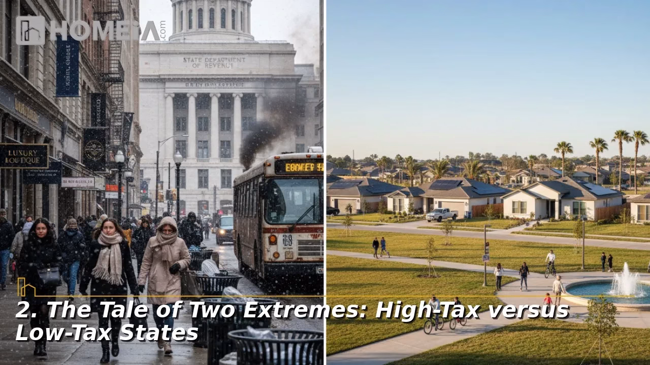 The Tale of Two Extremes: High-Tax versus Low-Tax States