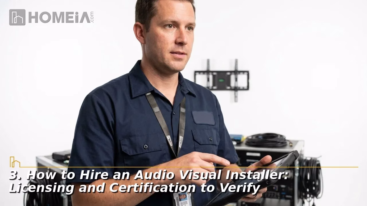 3. How to Hire an Audio Visual Installer Licensing and Certification to Verify