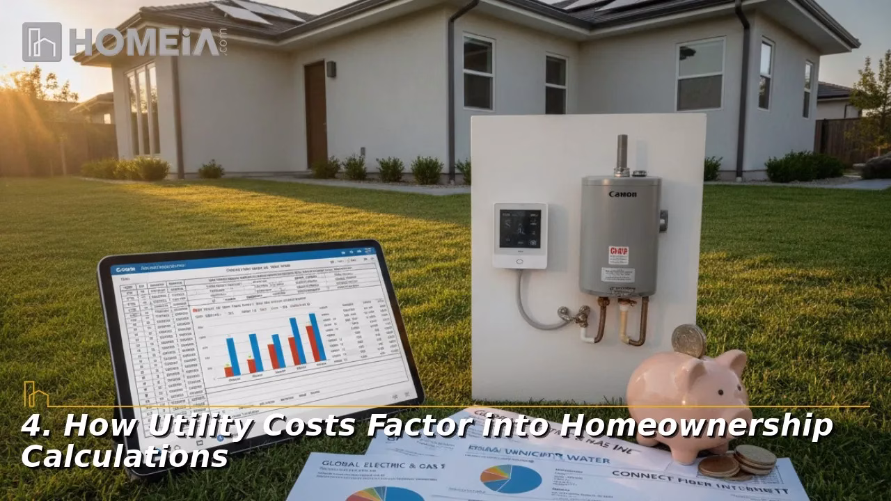 Homeownership costs with utility analysis tools.
