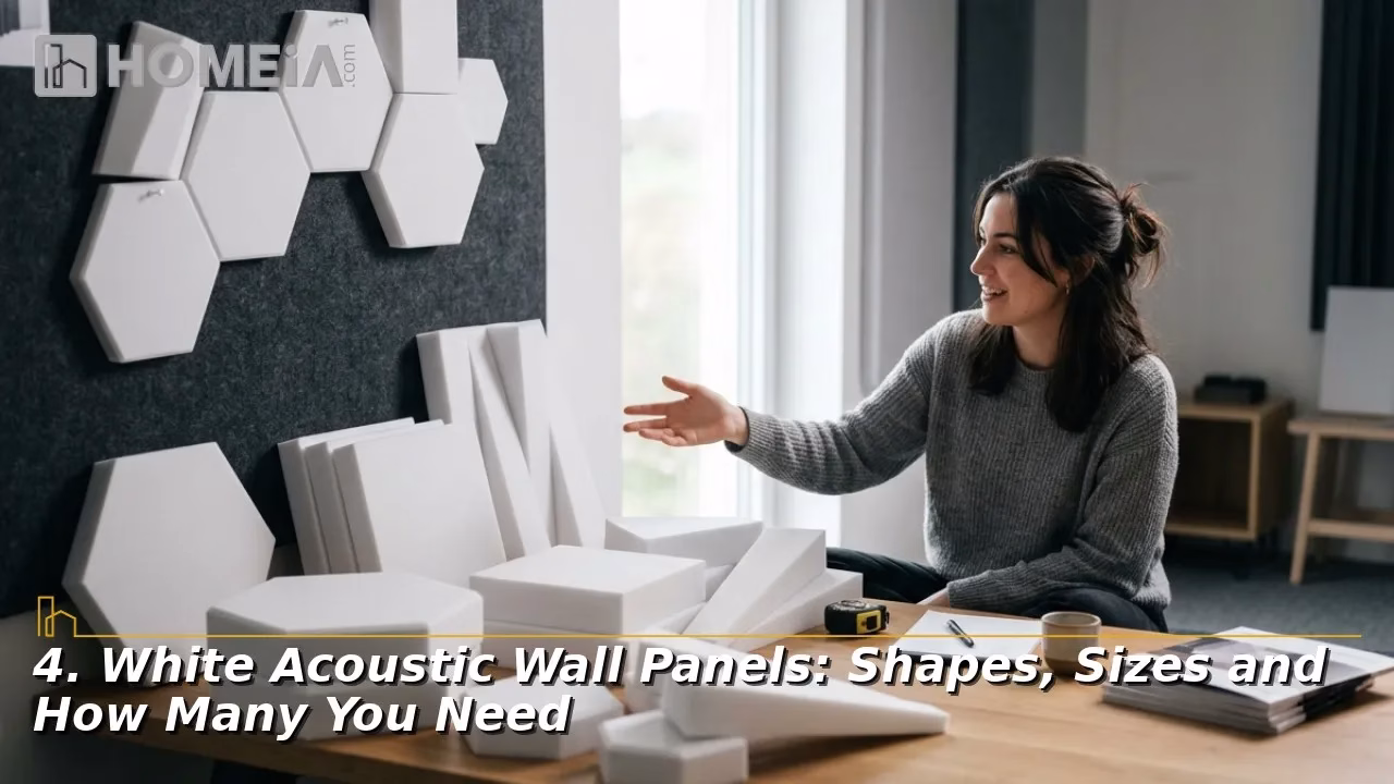 4. White Acoustic Wall Panels Shapes, Sizes and How Many You Need