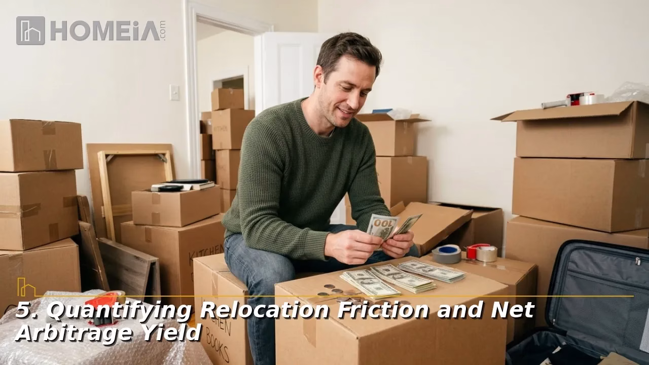 Quantifying Relocation Friction and Net Arbitrage Yield