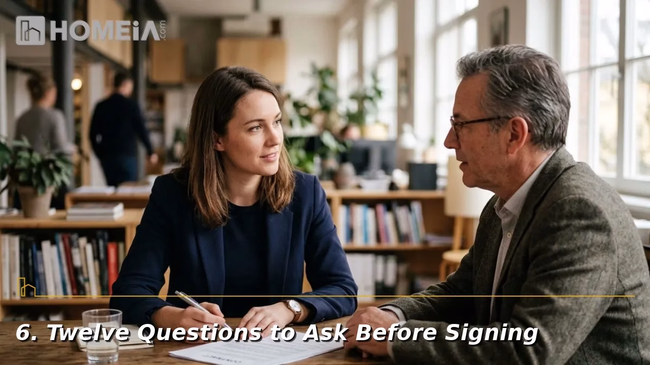 6. Twelve Questions to Ask Before Signing