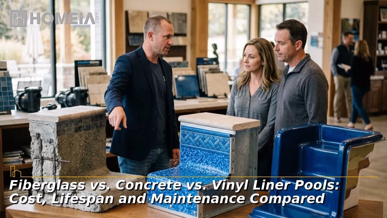 Fiberglass vs. Concrete vs. Vinyl Liner Pools Cost, Lifespan and Maintenance Compared
