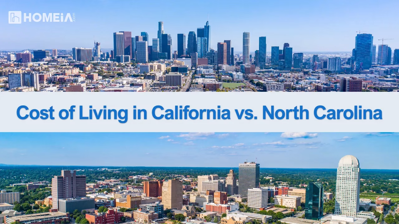 Cost of Living in California vs. North Carolina