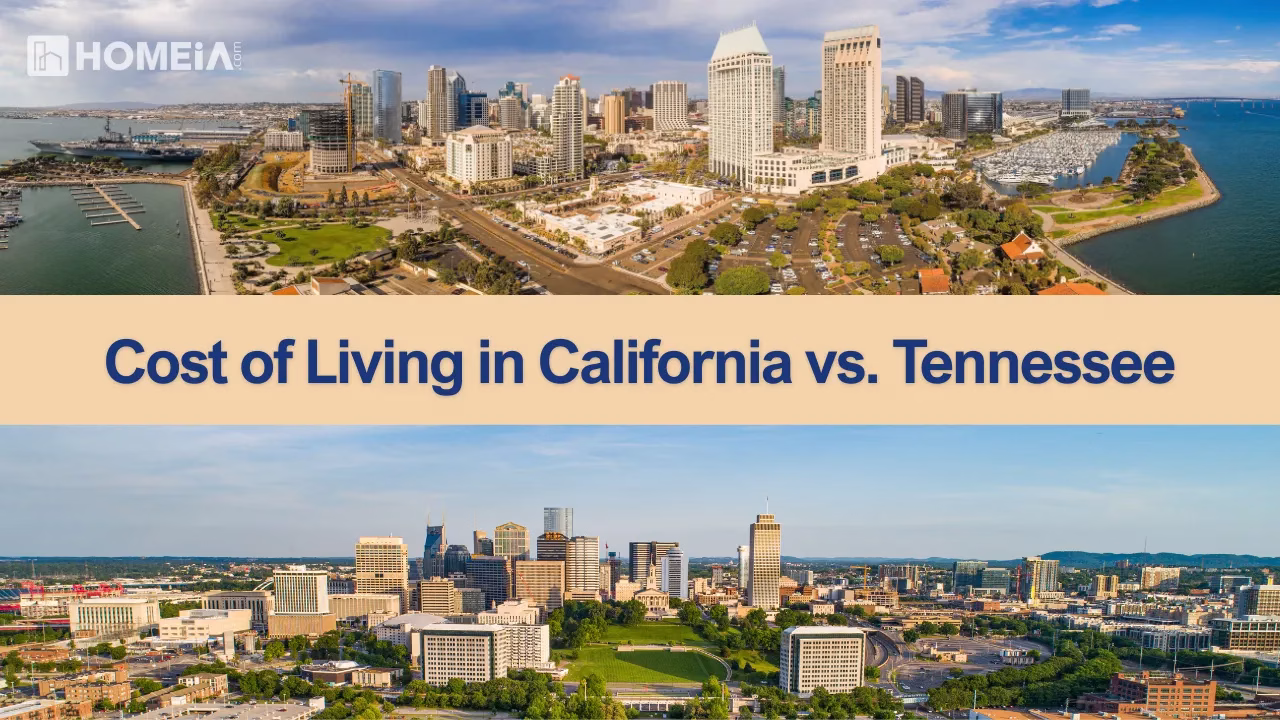 Cost of Living in California vs. Tennessee