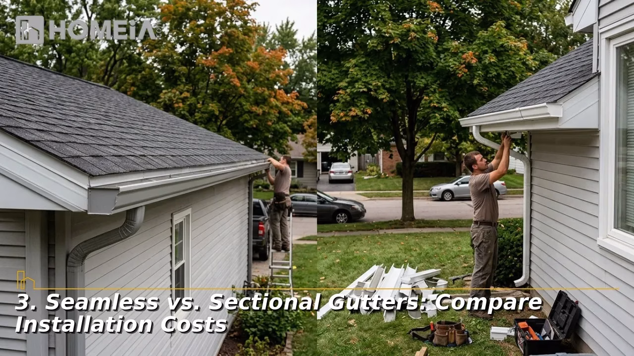 3. Seamless vs. Sectional Gutters - Compare Installation Costs