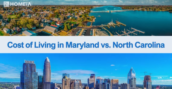 Cost of Living in Maryland vs. North Carolina