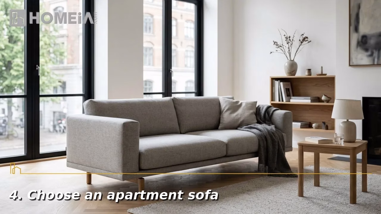 4. Choose an apartment sofa