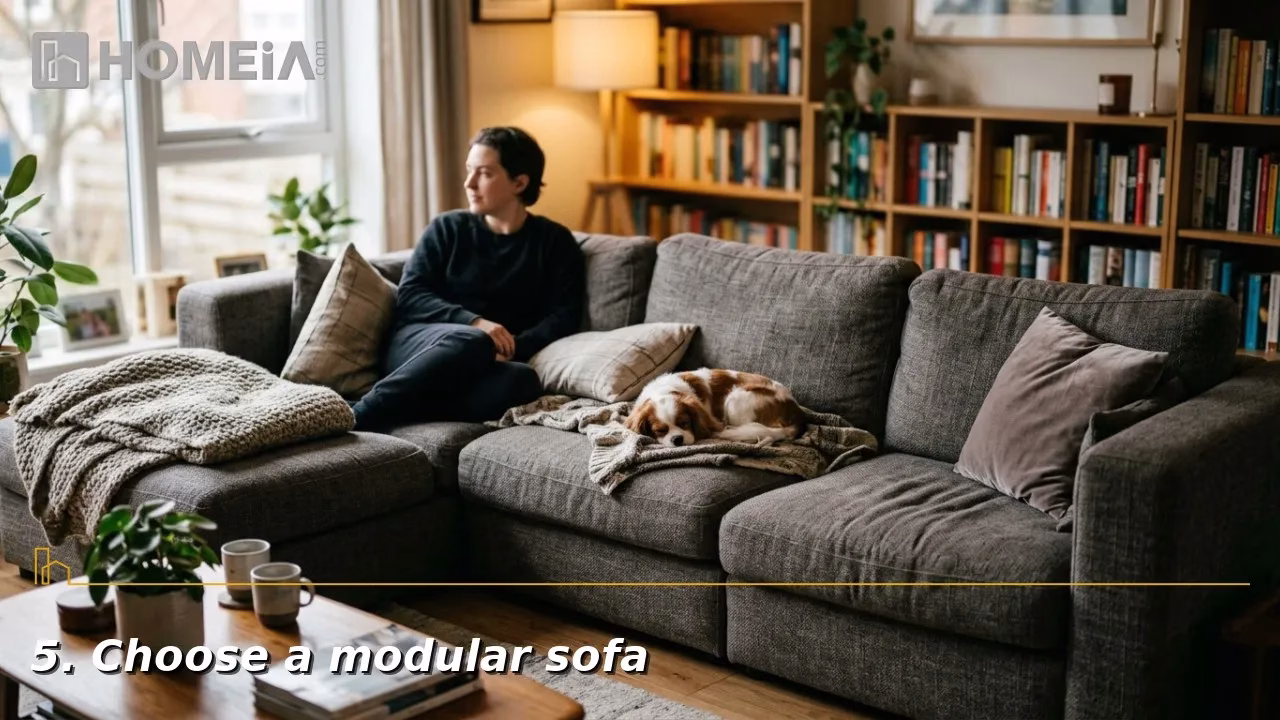 5. Choose a modular sofa
